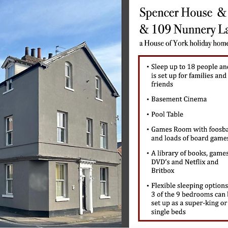 Spencer House & 107 & 109 Nunnery Lane Βίλα Γιορκ Εξωτερικό φωτογραφία