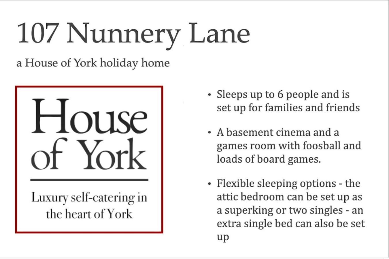 Spencer House & 107 & 109 Nunnery Lane Βίλα Γιορκ Εξωτερικό φωτογραφία