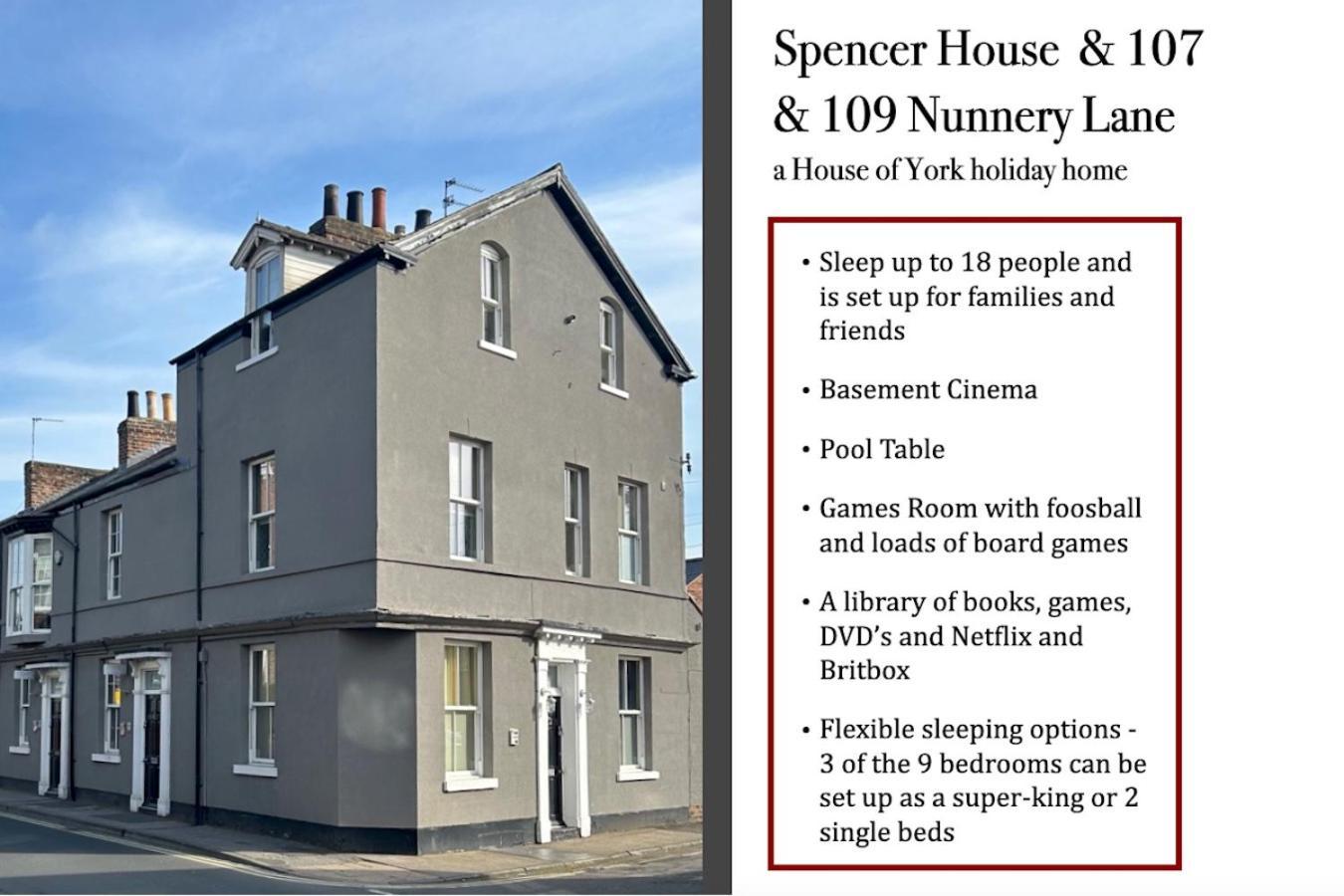 Spencer House & 107 & 109 Nunnery Lane Βίλα Γιορκ Εξωτερικό φωτογραφία
